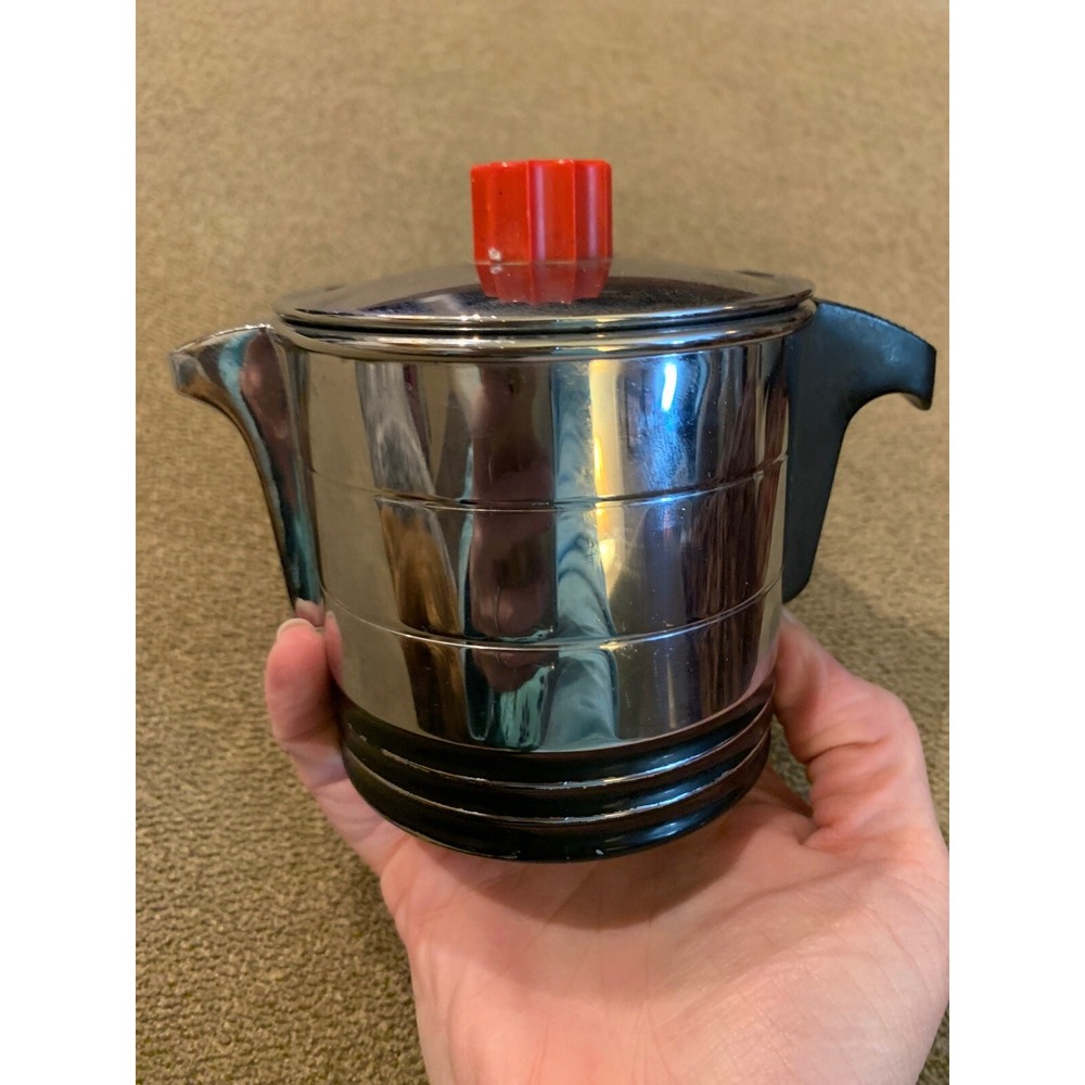 Vintage Art Deco GE General Electric Hotpoint Creamer W Bakelite Handles (TD)